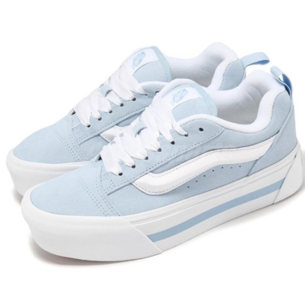 New Vans Knu stack vintage satin dream blue women’s size 9, men’s size 7.5 - Picture 3 of 11